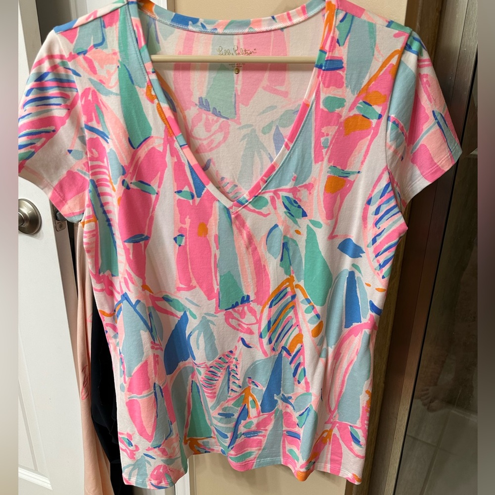 Large Lilly Pulitzer sailboat shirt
